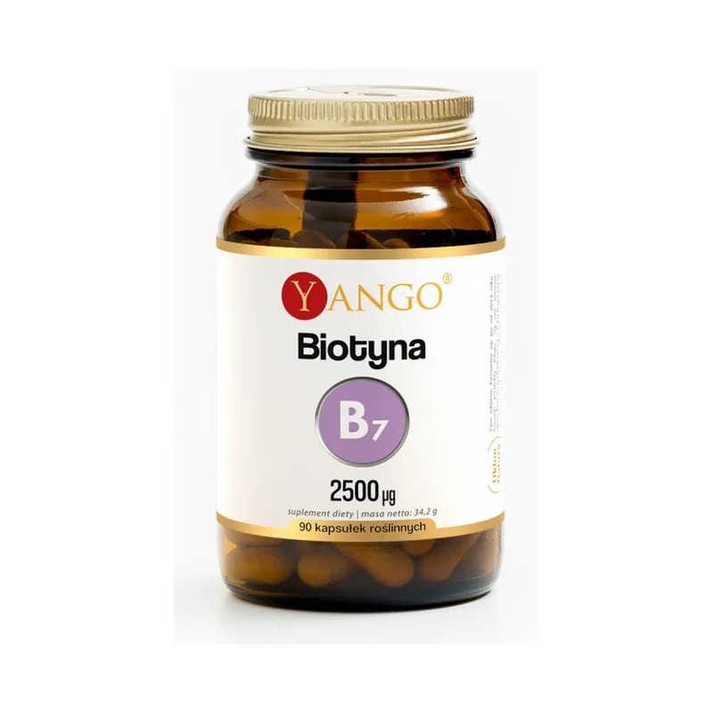 Yango Biotyna 90 k włosy skóra paznokcie