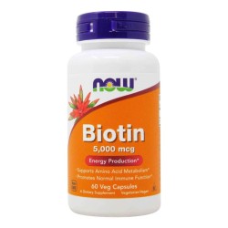Now Foods Biotyna 5000 mcg  2,5 mg 60 Tabl.