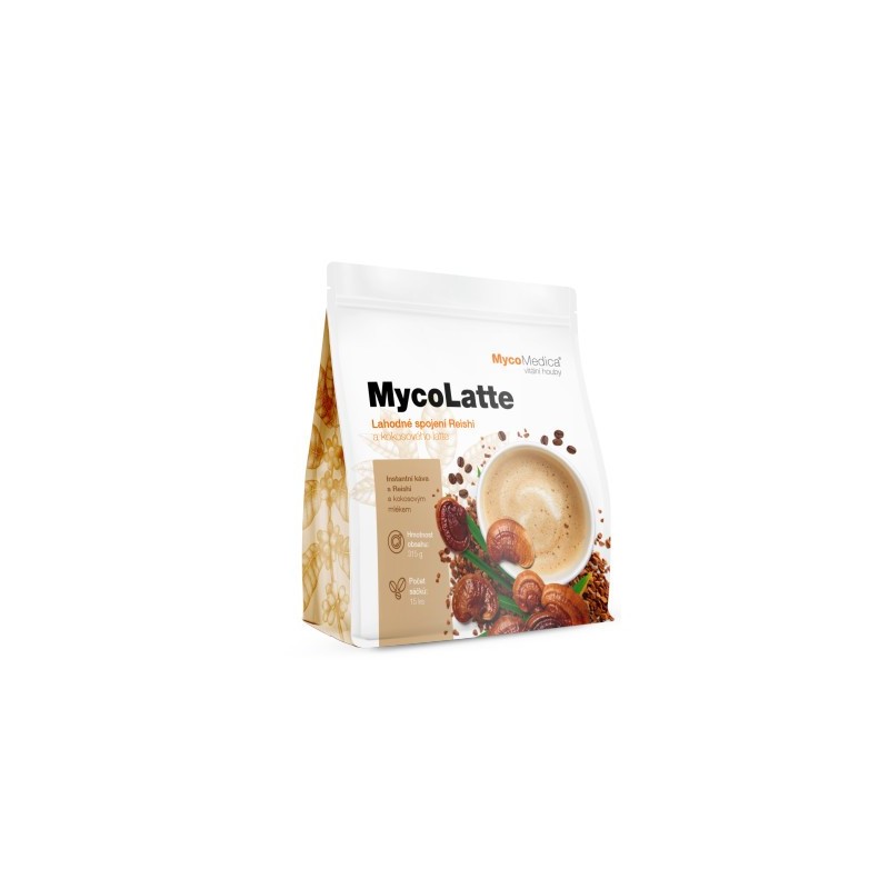 MycoMedica MycoLatte 15 szaszetek kawa rozpusz.