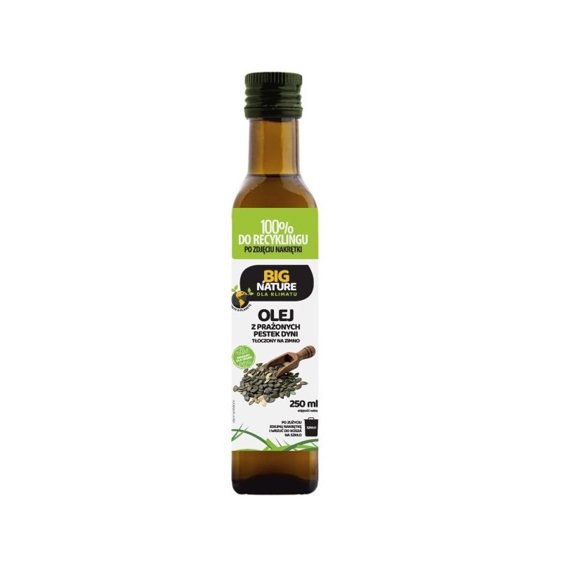 Big Nature Olej z prażonych pestek dyni 250 ml