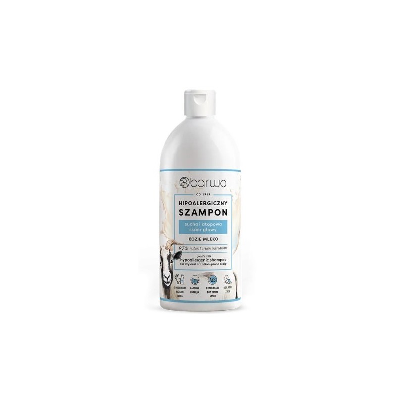 Barwa Szampon Hipoalergiczny Kozie Mleko 400 ml