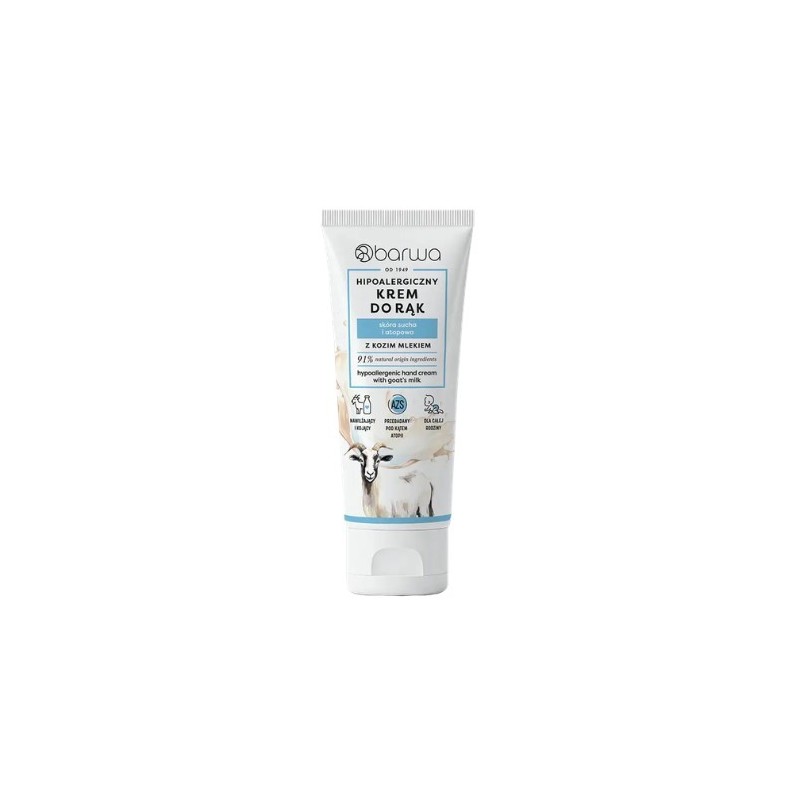 Barwa Krem do Rąk Hipoalergiczny Kozie Mleko 75 ml