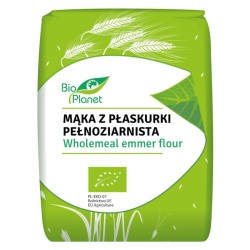 BIO PLANET Mąka z Płastunki Pełnoziarnista BIO 1kg