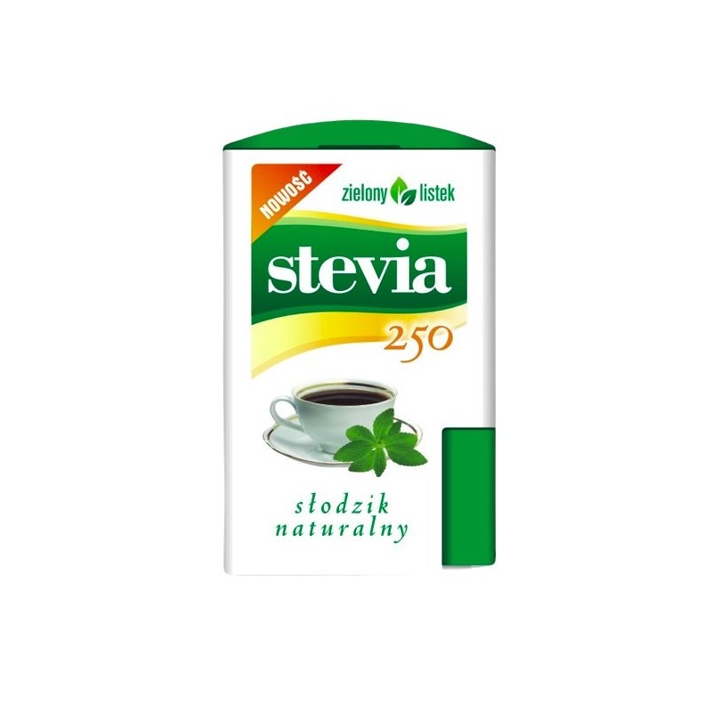 Zielony Listek Stevia 250 szt słodzik