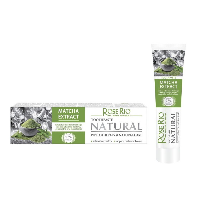 Rose Rio Pasta do zębów Matcha 65 ml