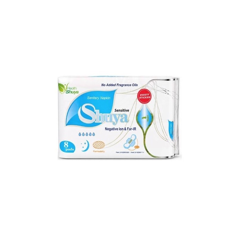 Shuya Health Sensitive Podpaski nocne 8 szt.