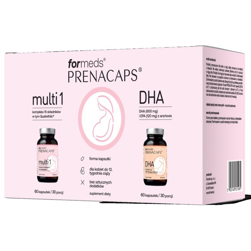Formeds Prenacaps Zestaw Multi 1 DHA  2x60