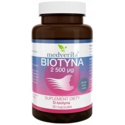 Medverita Biotyna 2500 µg 90 k włosy skóra B7