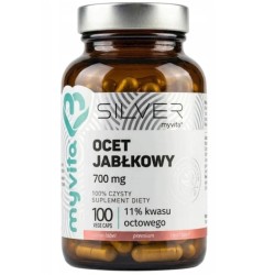 Myvita Silver Ocet jabłkowy 700 mg 100 k