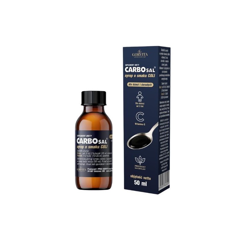 Gorvita Carbosal Syrop 50 ml smak coli