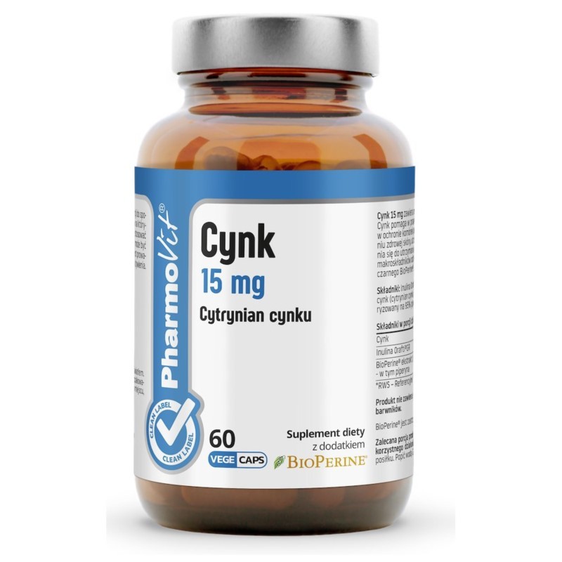 Pharmovit Cynk 15 mg 60 k