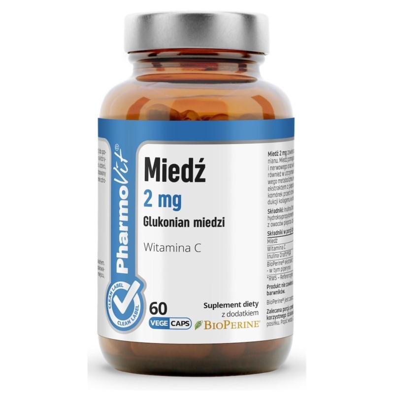 Pharmovit Miedź 2 mg 60 kapsułek