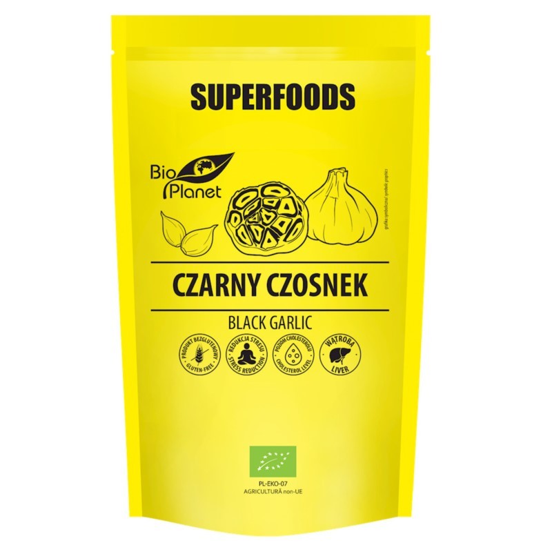 SUPERFOODS Czarny czosnek bezglutenowy BIO 70 g