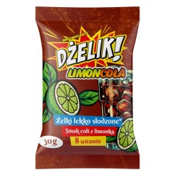 Dżelik! LIMONCOLA Żelki lekko słodzone cola 30 g