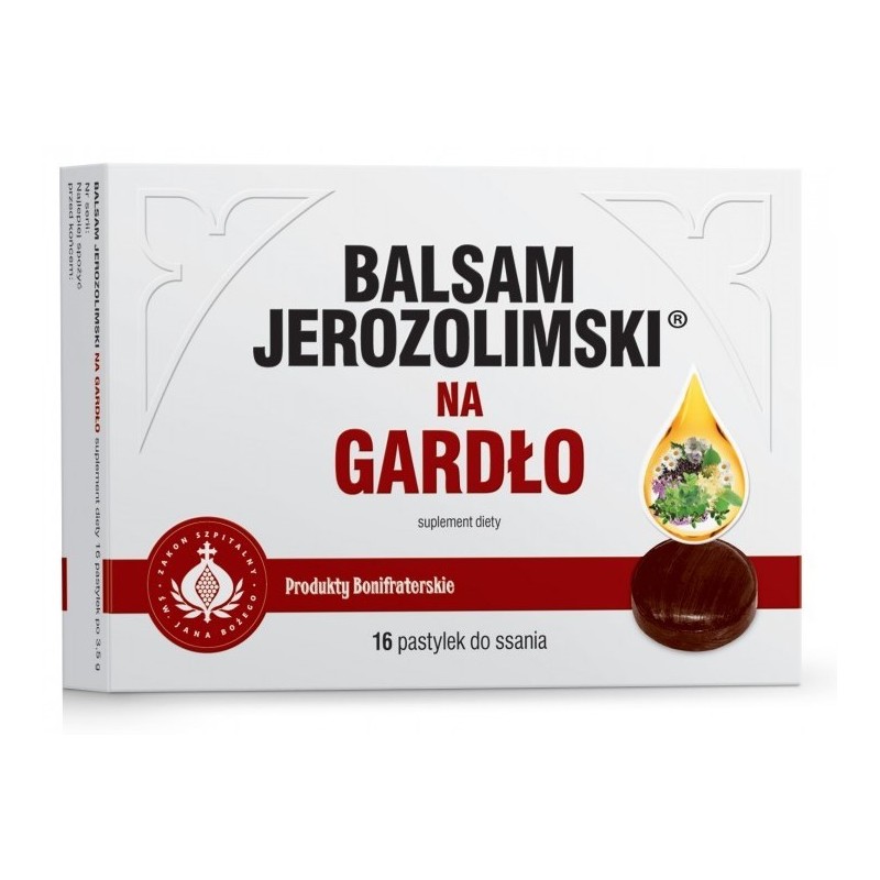 Balsam Jerozolimski na gardło 16 pastylek