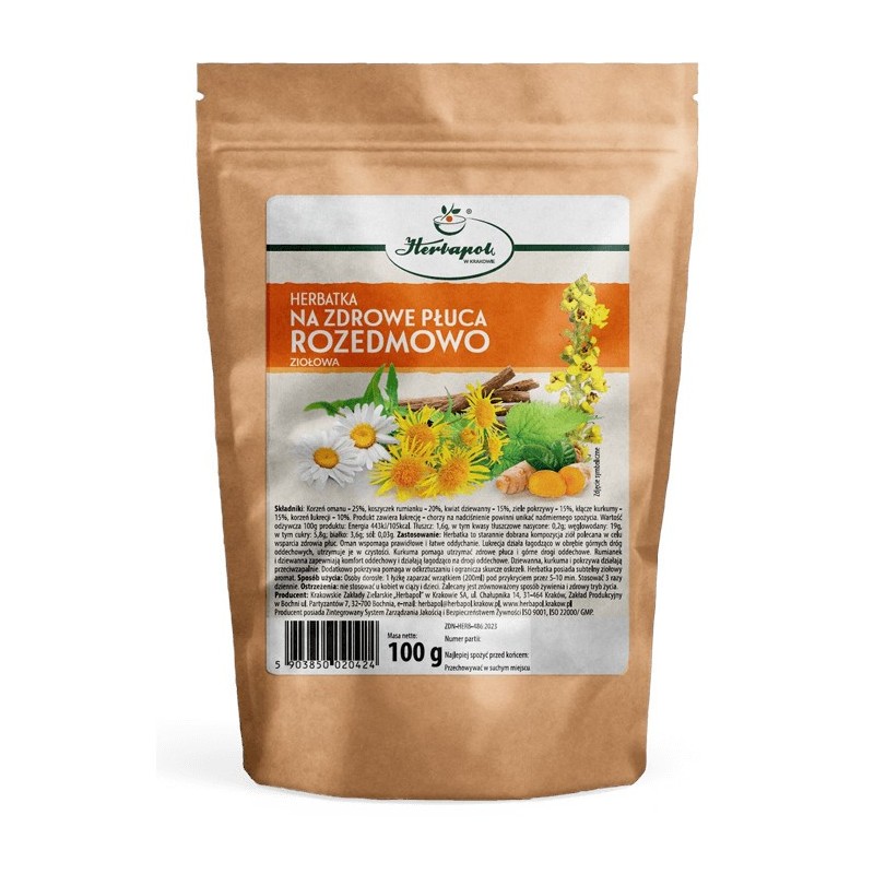 Herbatka Na zdrowe płuca rozedmowo 100 g