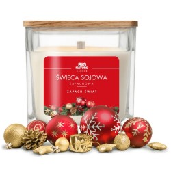 Big Nature Świeca Sojowa ZAPACH ŚWIĄT 205 g