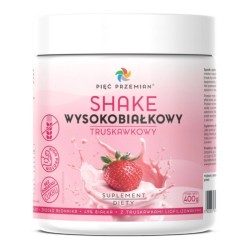 Pięć Przemian Shake wysokobiałkowy truskawkowy 400