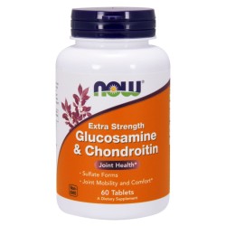 Now Foods Glukozamina Z Chondroityną 60 T