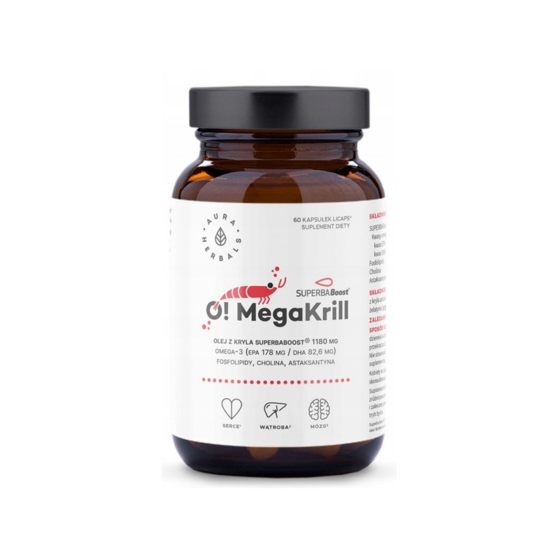 Aura Herbals O! MegaKrill 1180 mg 60 k