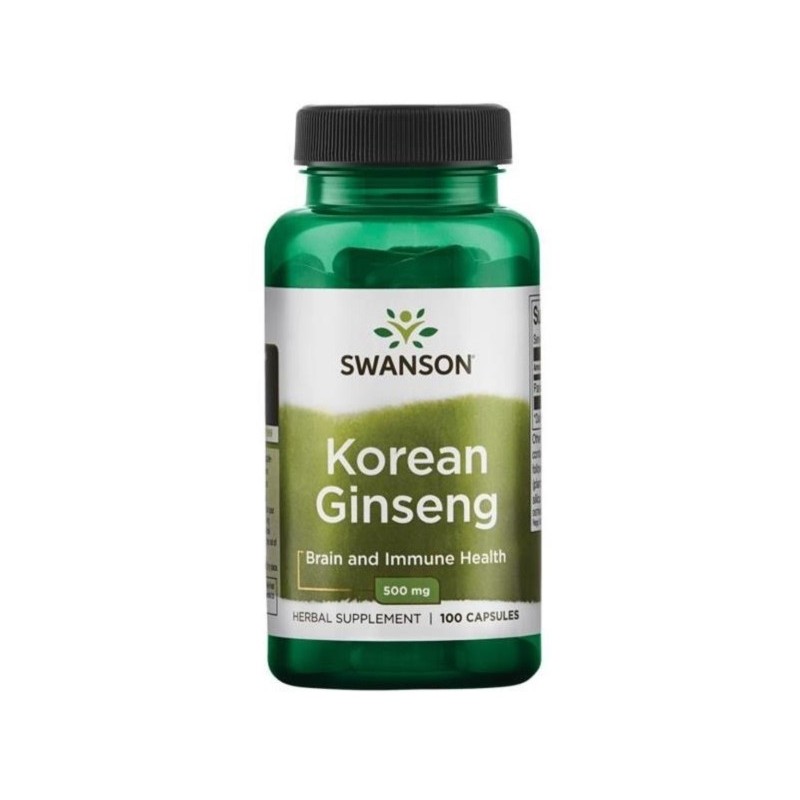 Swanson Ginseng Żeń-Szeń Koreański 500 Mg 100 K