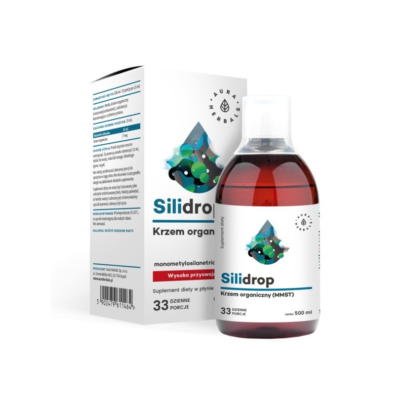 Aura Herbals Silidrop Krzem Organiczny Mmst 500Ml