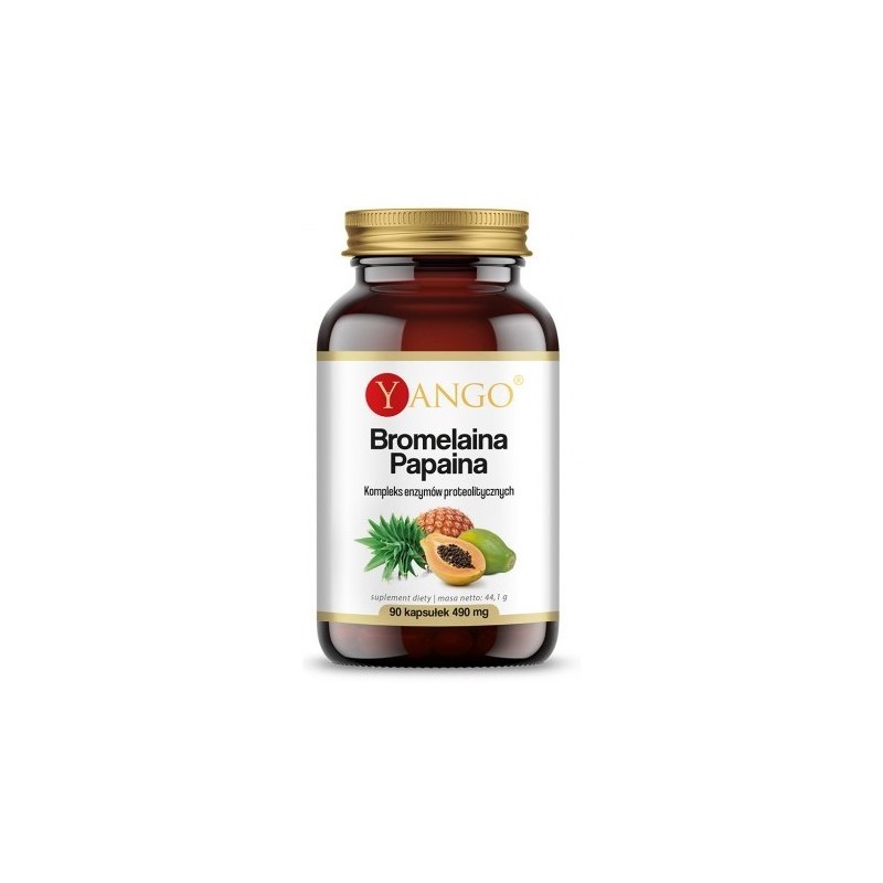 Yango Bromelaina Papaina 490 mg 90 k