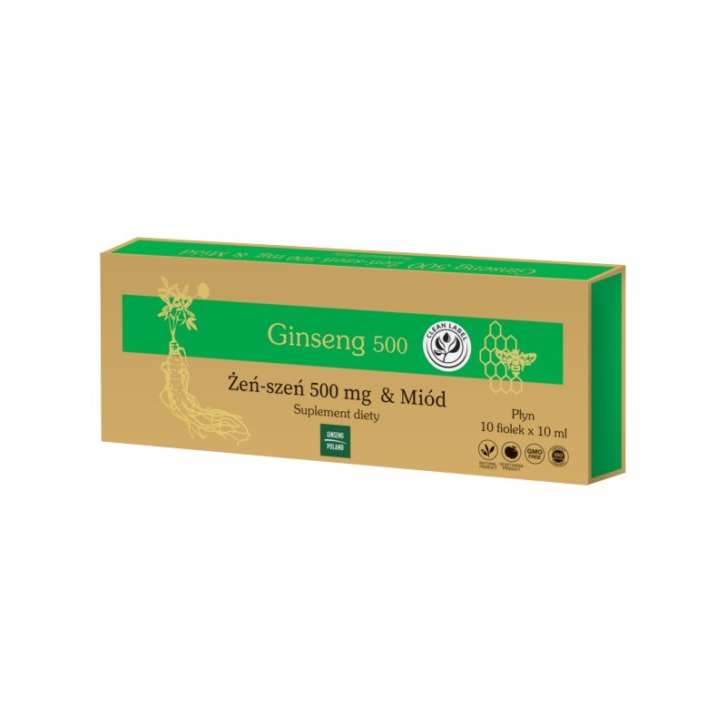 Ginseng Poland Ginseng 500 Żeńszeń & Miód 10X10