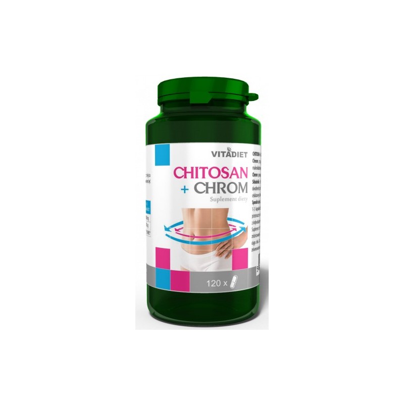 Vitadiet Chitosan + Chrom 120 Kaps. Poziom Glukozy