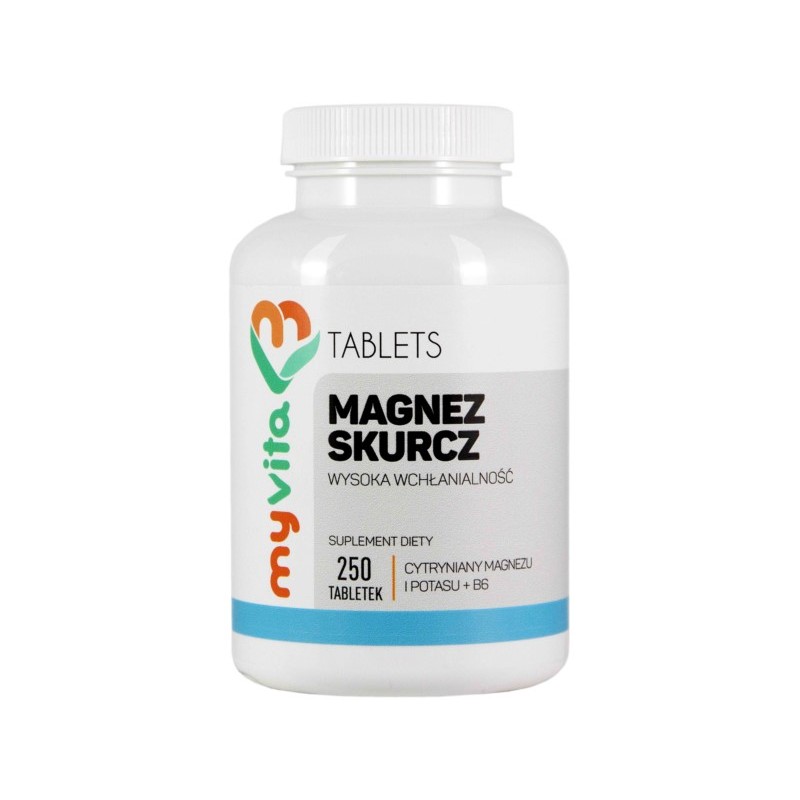 Myvita Magnez Skurcz Magnez+Potas+B6 250 T