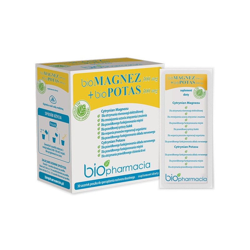 Biopharmacia bioMagnez 300 mg + bioPotas 300 mg