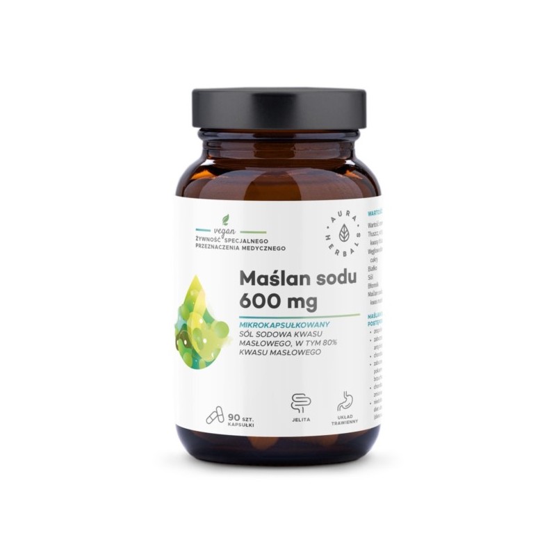 Aura Herbals Maślan Sodu 600 mg 90 k