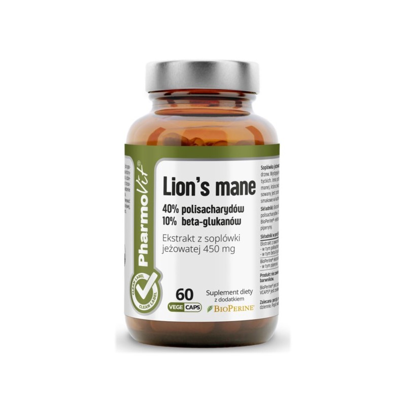 Pharmovit Lion's mane Ekstrakt z soplówki 60 k