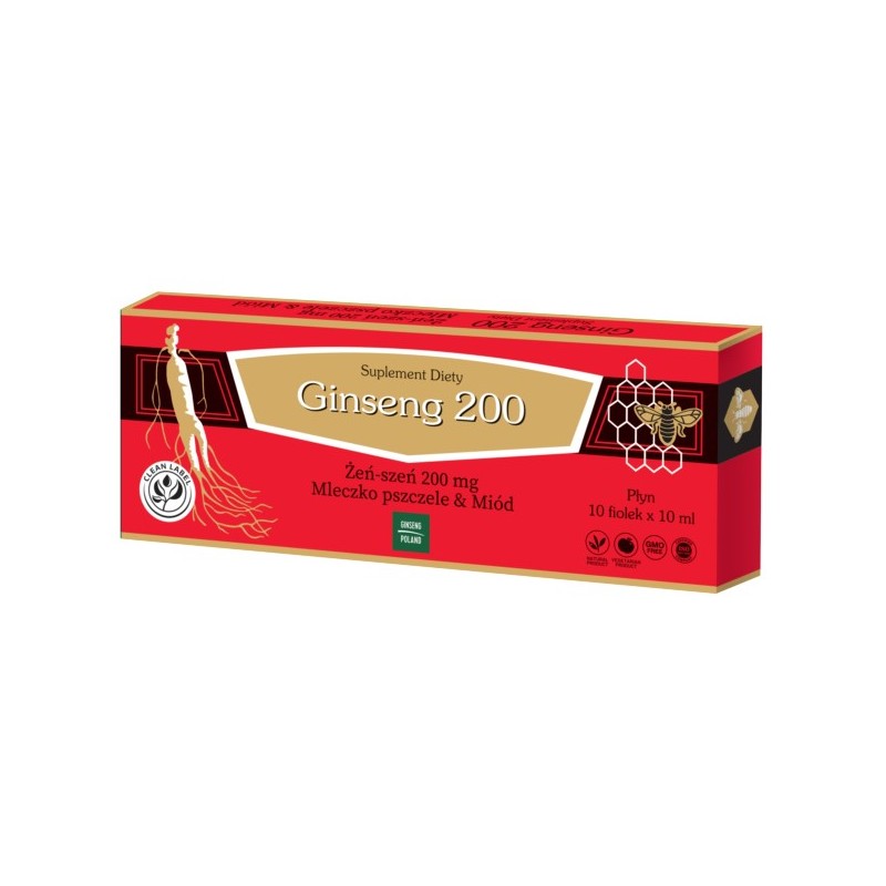Ginseng Poland Ginseng200 Źeńszeń Mleczko Pszczele