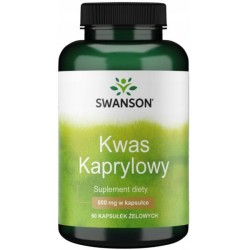 Swanson Kwas Kaprylowy 600 Mg 60 K