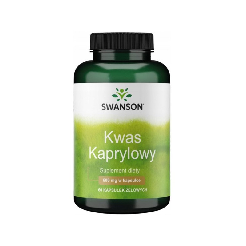 Swanson Kwas Kaprylowy 600 Mg 60 K