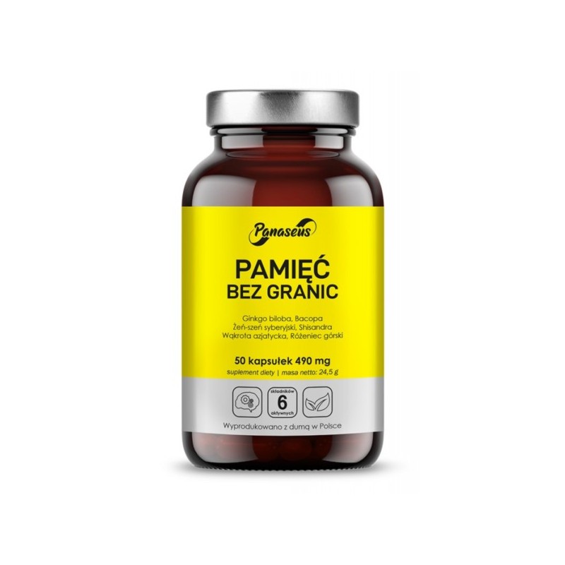 Panaseus Pamięć bez granic 490 mg 50 kap