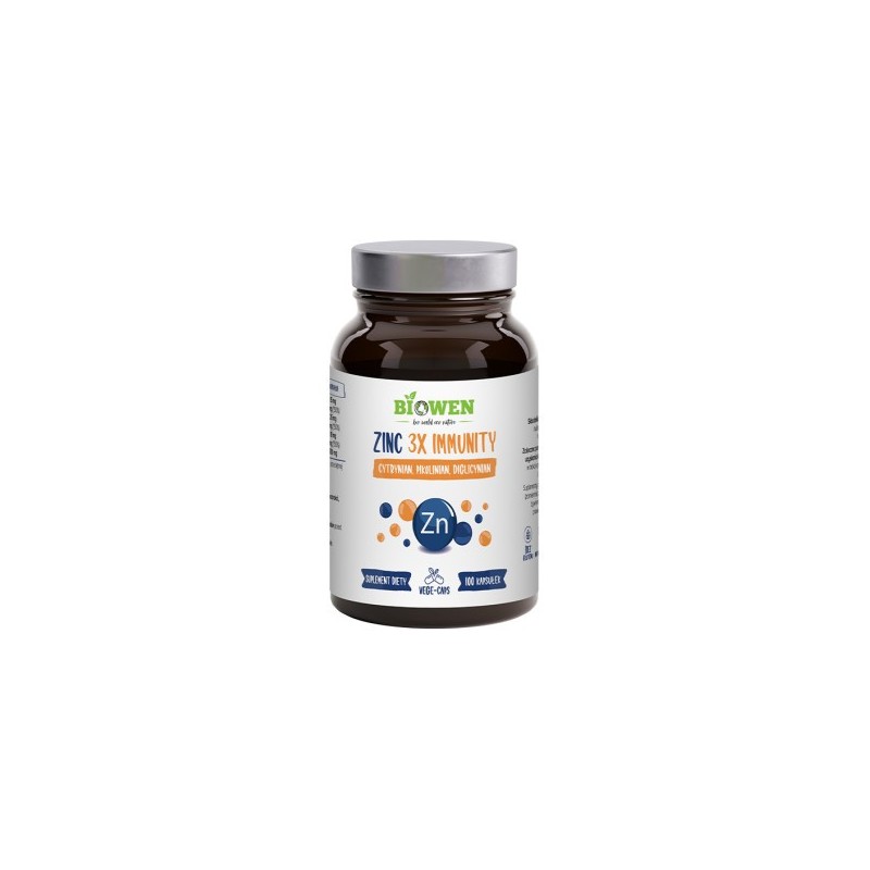 Biowen Zinc 3 x Immunity 100 kapsułek