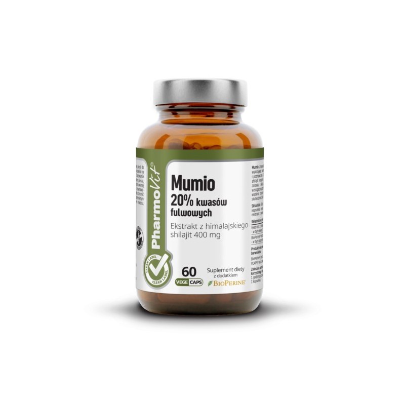 Pharmovit Mumio 20 % Kwasów fulwowych Clean Label