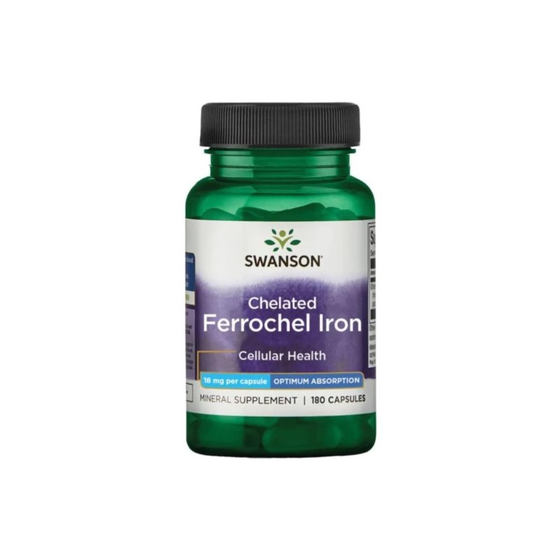 Swanson Albion Chelat Żelaza 18 Mg 18 K