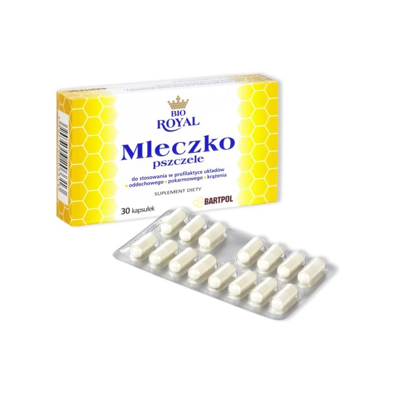 Bartpol Royal Mleczko Pszczele 30 Kap odporność