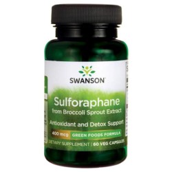 Swanson Sulforafan Kiełki Brokuła 400 Mcg 60 K