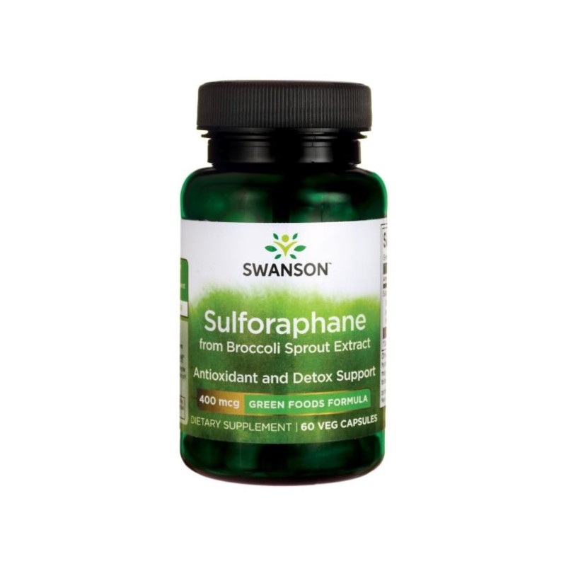 Swanson Sulforafan Kiełki Brokuła 400 Mcg 60 K