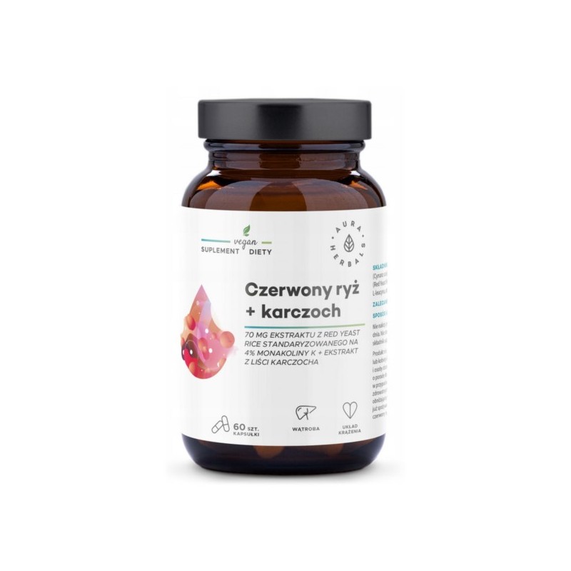 Aura Herbals Czerwony Ryż + Karczoch 60 k