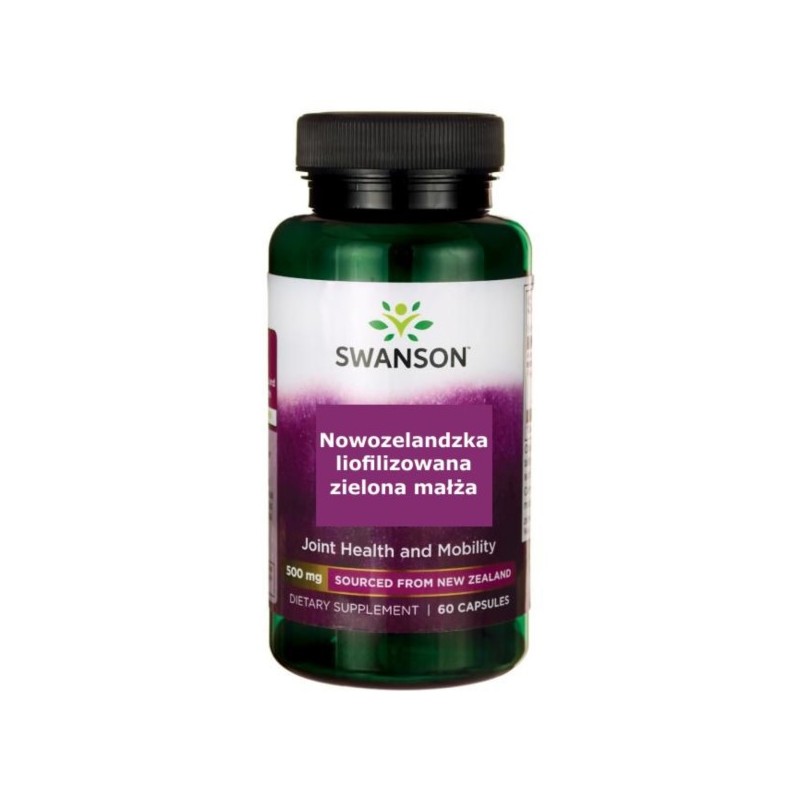 Swanson Nowozel. Liofil. Zielona Małża 500 Mg 60 K