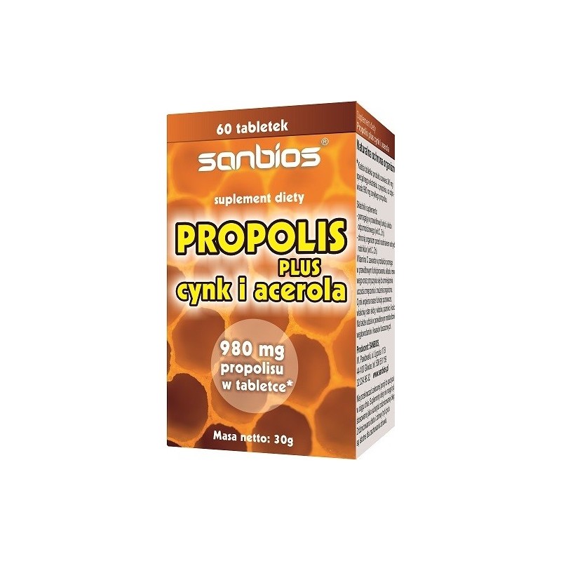 Sanbios Propolis Plus Wit C Cynk 60 T