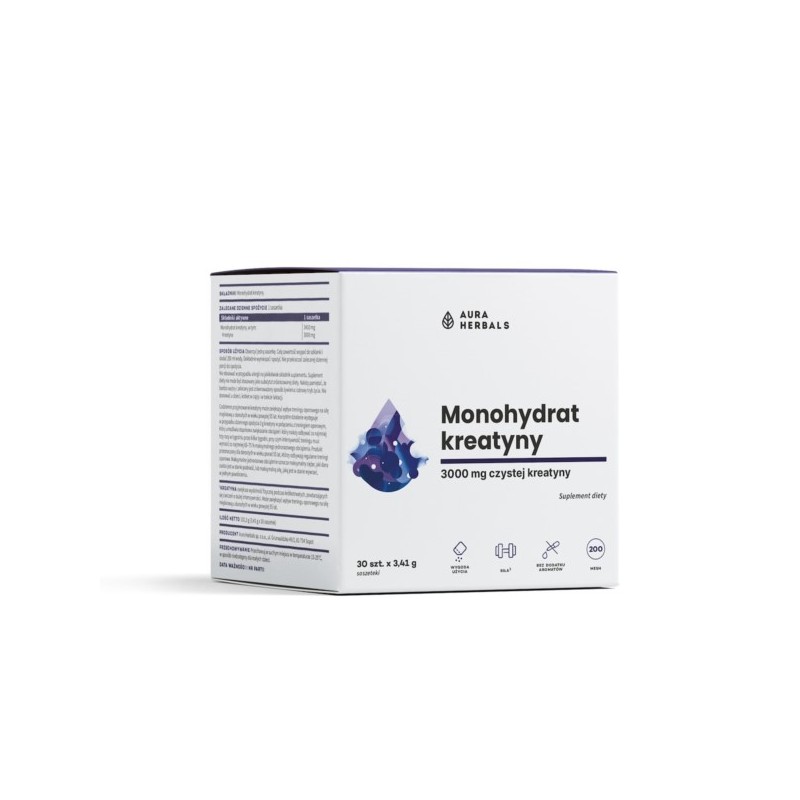 Aura Herbals Kreatyna monohydrat saszetki 30x4,41g