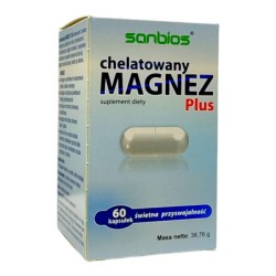 Sanbios Magnez Chelatowy Plus 60 kap