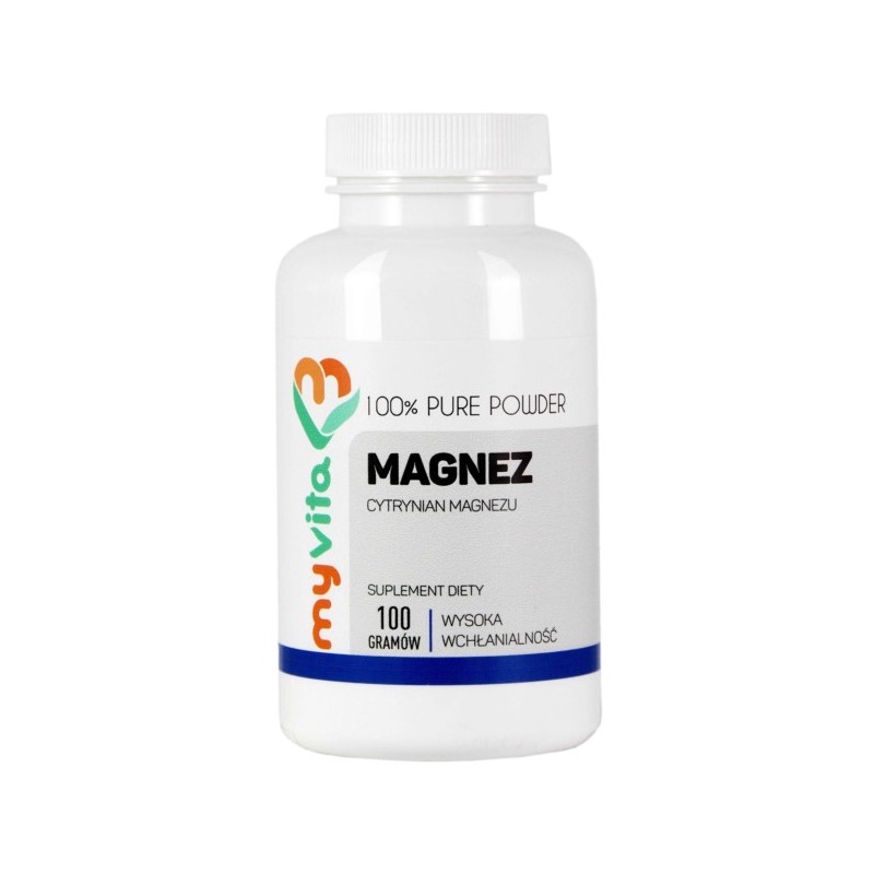 Myvita Magnez Proszek 100 G Wspomaga Układ Nerwowy