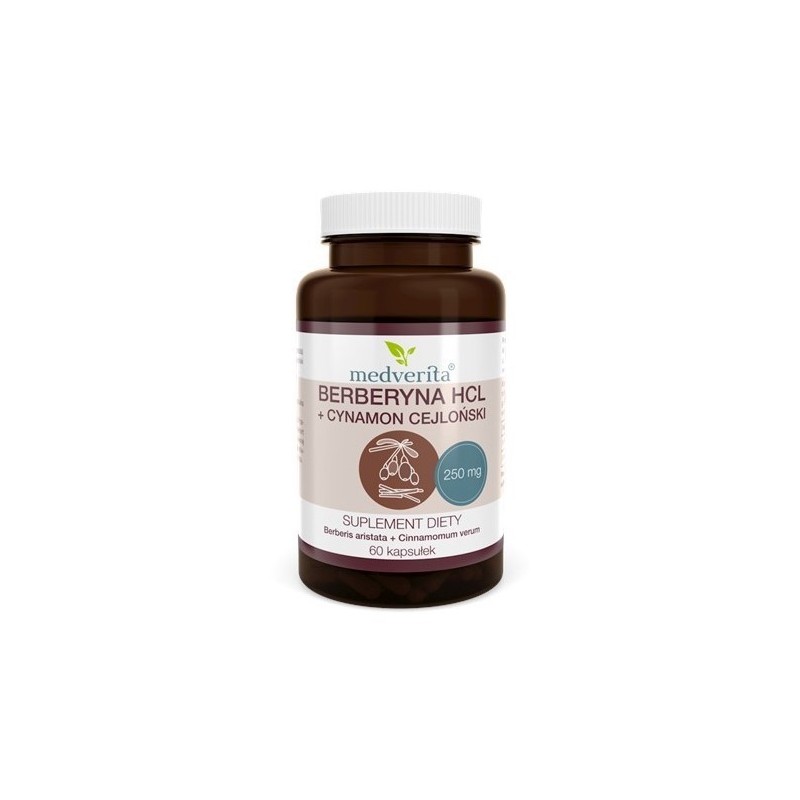 Medverita Berberyna HCL 98% + Cynamon 60 k